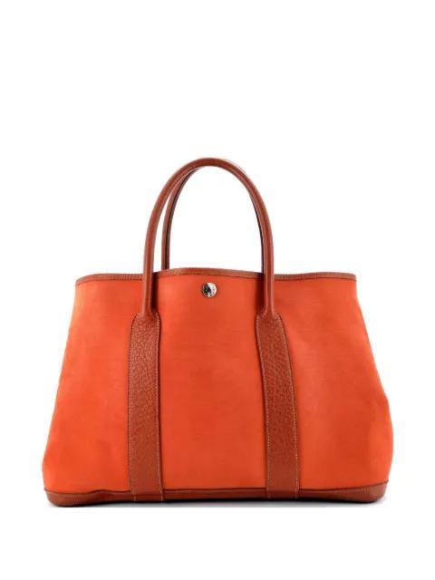Garden Party Toile and Leather 36 tote bag by HERMES 