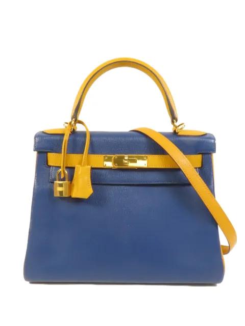 Kelly 28 leather tote bag by HERMES 