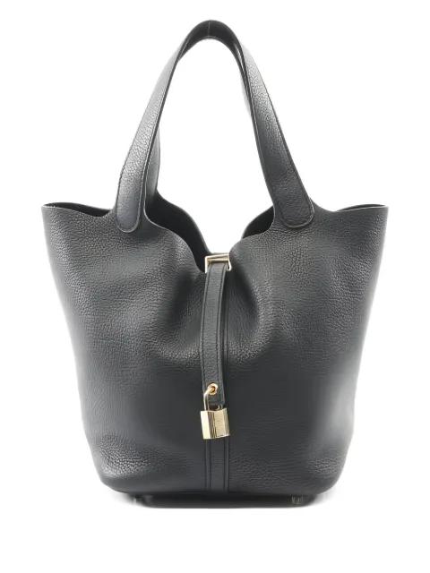 MM Picotane leather handbag by HERMES 