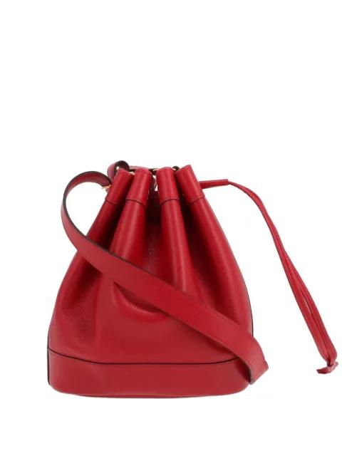 Market leather shoulder bag by HERMES 
