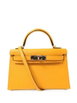 Mini Kelly leather handbag by HERMES Mini Kelly leather handbag by HERMES
