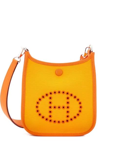Neo Evelyne Bag Toile and Leather TPM crossbody bag by HERMES 