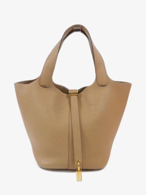PM Picotin leather tote bag by HERMES 