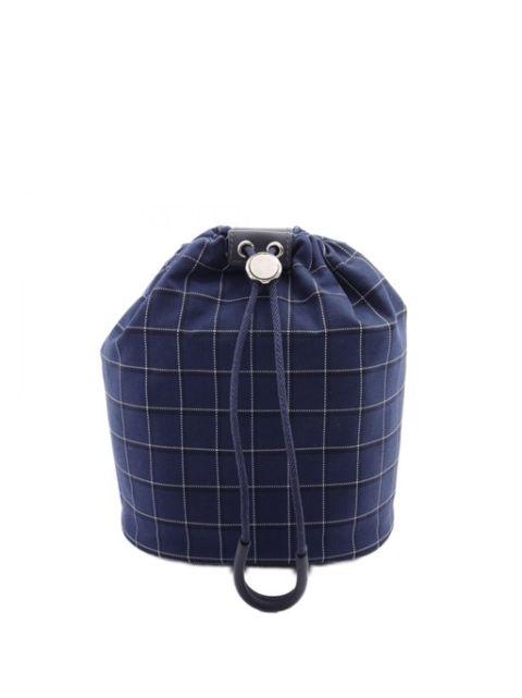 2024 Toile And Swift Tattersall Trek H Pouch bucket bag by HERMES PRE-OWNED