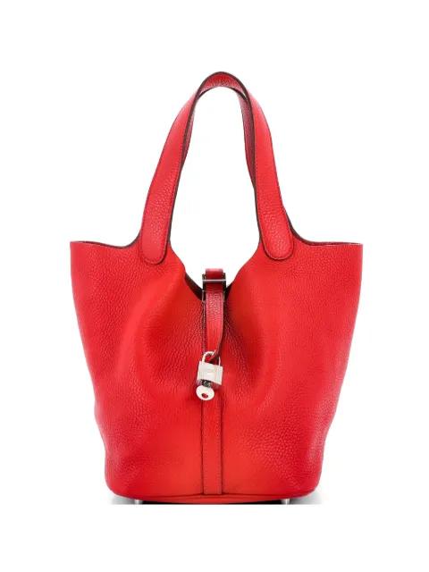 Picotin Lock Bag Clemence MM bucket bag by HERMES 