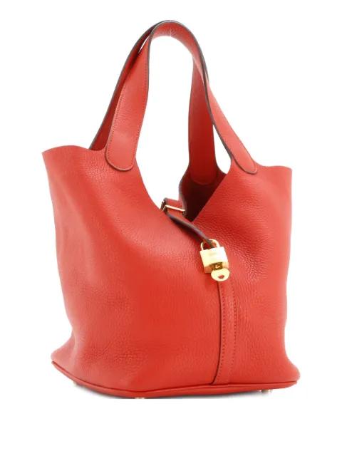 Picotin Lock Bag Clemence MM bucket bag by HERMES 