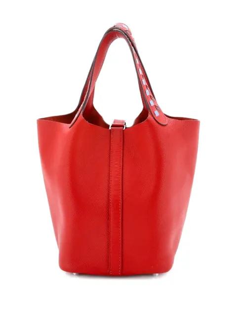 Picotin Lock Bag Tressage Epsom PM bucket bag by HERMES 
