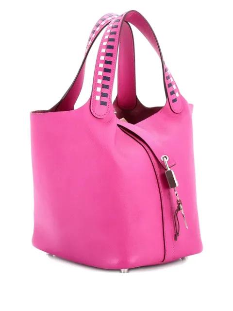 Picotin Lock Bag Tressage Epsom PM bucket bag by HERMES 