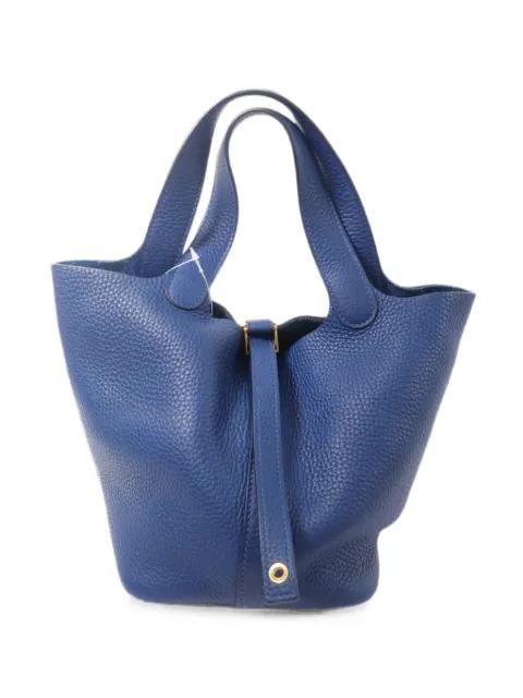 Picotin PM leather mini tote bag by HERMES 