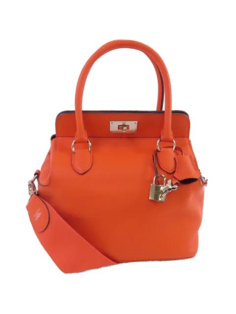 Tool Box 20 leather tote bag by HERMES 