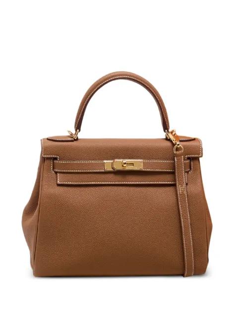 leather Kelly Retourne tote bag by HERMES 