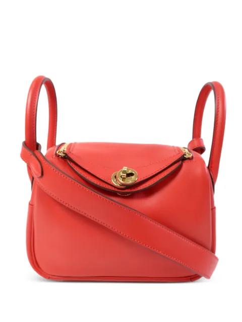 mini Lindy two-way calfskin crossbody bag by HERMES 