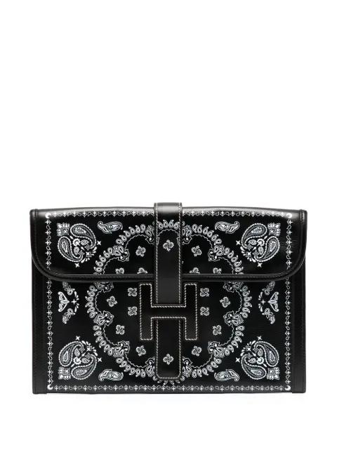 pre-owned bandana Jige clutch by HERMES 