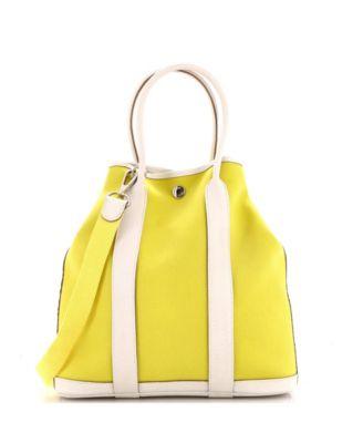 28 Garden File Tote Toile and Leather by  HERM&EGRAVE;S