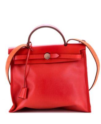 31 Herbag Zip Berline Vache Canvas and Leather by  HERM&EGRAVE;S