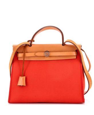 31 Herbag Zip Leather and Toile by  HERM&EGRAVE;S