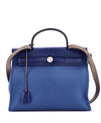 31 Herbag Zip Leather and Toile by  HERM&EGRAVE;S
