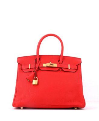 Birkin 30 Handbag Red Togo with Gold Hardware by  HERM&EGRAVE;S
