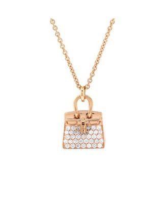 Birkin Amulette NM Pendant Necklace 18K Rose Gold and Diamonds by  HERM&EGRAVE;S