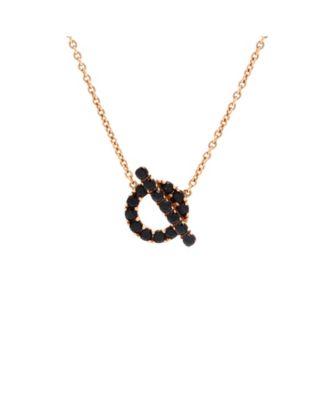 Finesse Pendant Necklace 18K Rose Gold and Black Spinels by  HERM&EGRAVE;S