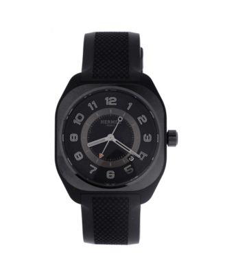 H08 Automatic Watch in Titanium and Rubber 39mm by  HERM&EGRAVE;S