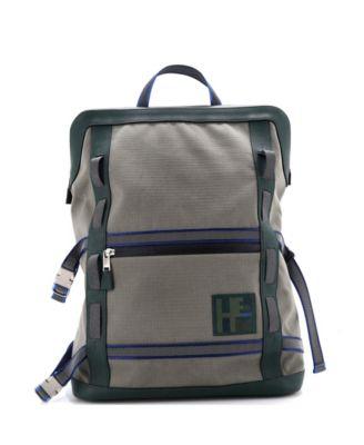 Off Piste Backpack Toile with Leather by  HERM&EGRAVE;S