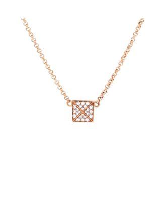 Small Clou d'H Pendant Necklace 18K Rose Gold with Diamonds by  HERM&EGRAVE;S