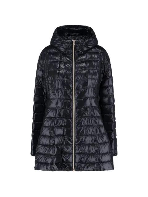 A-shape hoodied coat by HERNO