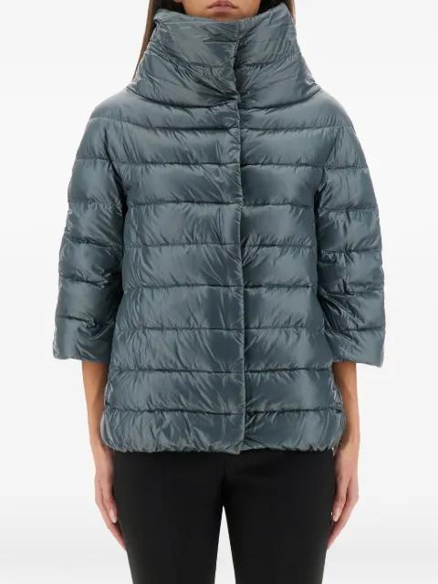 Aminta funnel-neck three-quarter-sleeves jacket by HERNO
