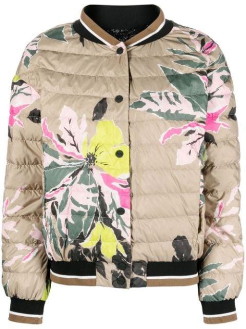 Beta Flower padded bomber jacket by HERNO