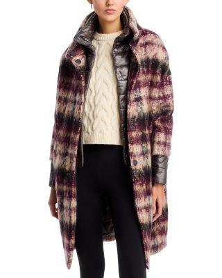 Check Woven Coat by HERNO