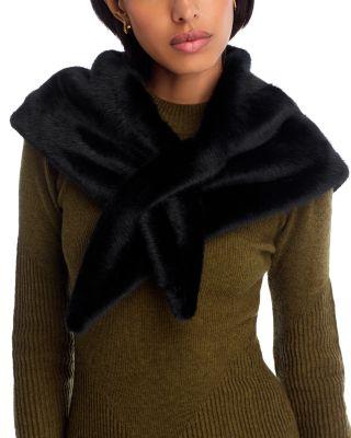 Faux Fur Triangle Foulard by HERNO