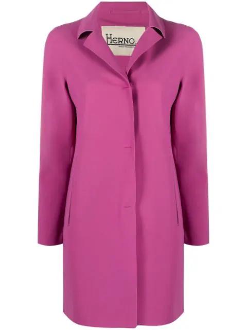 First Act single-breasted coat by HERNO