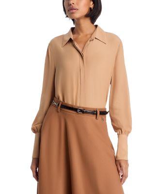 Fluid Woven Blouse by HERNO