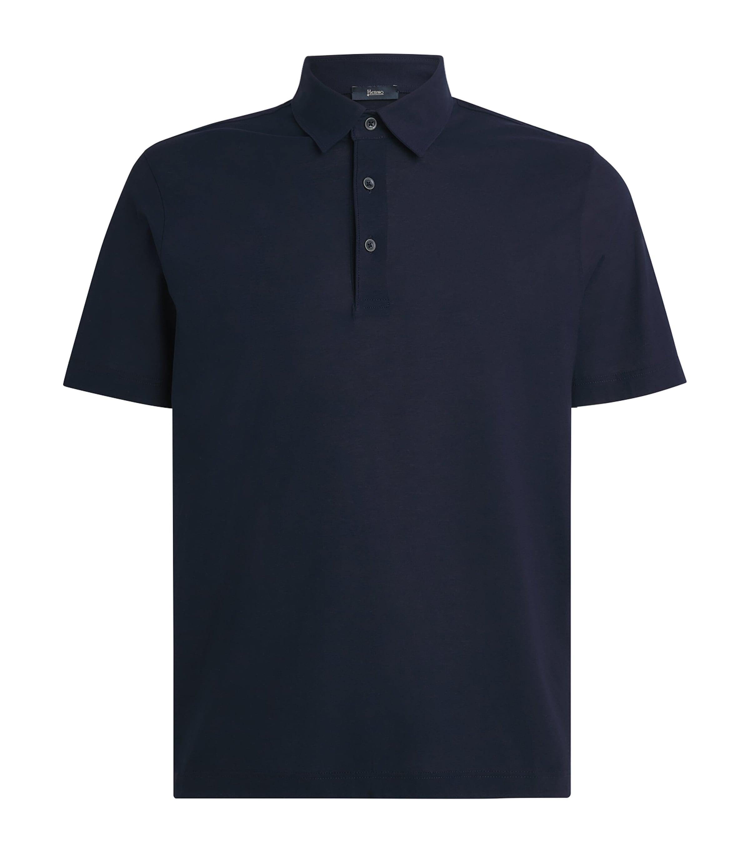 Herno Cotton Jersey Crepe Polo Shirt by HERNO