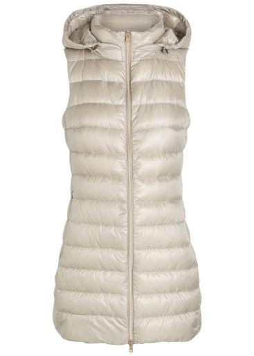Hooded shell gilet by HERNO