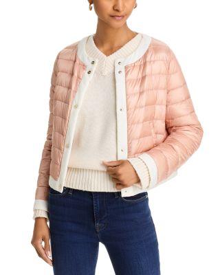 Matte Trim Quilted Short Jacket by HERNO