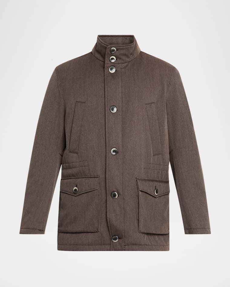 Men's Virgin Wool Field Jacket by HERNO