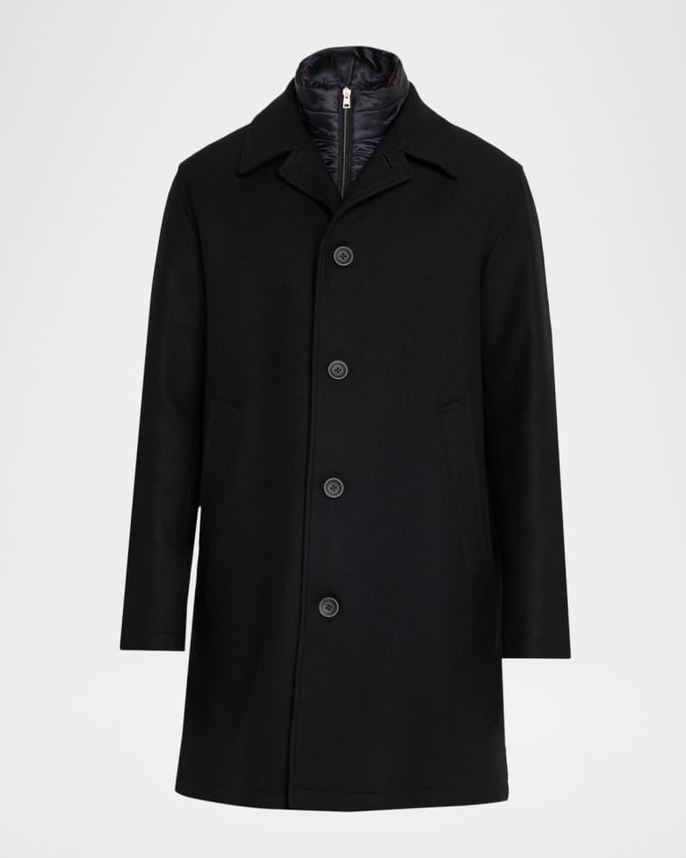 Men's Wool-Blend Coat w/ Removable Bib by HERNO