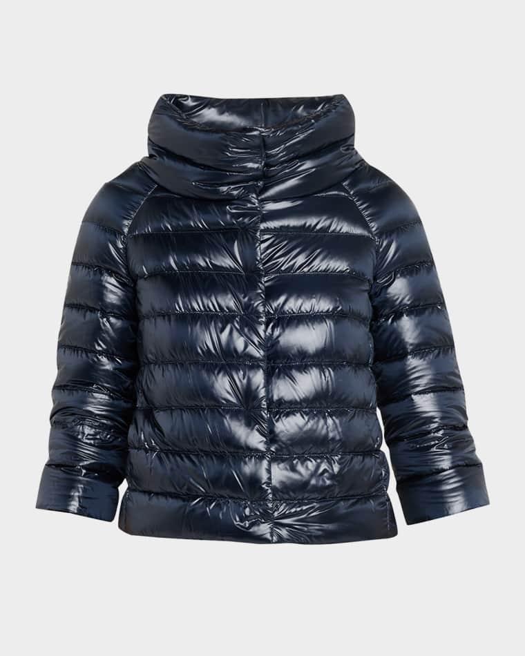 Sofia Ultra-Lightweight Down Bolero Jacket by HERNO