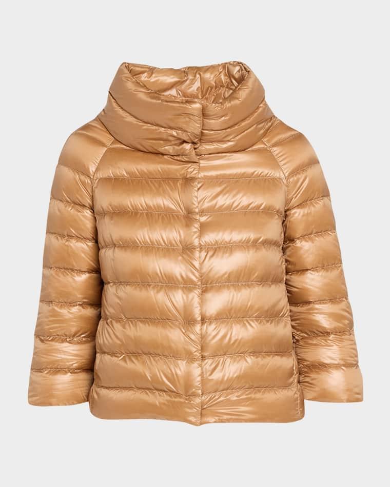 Sofia Ultra-Lightweight Down Bolero Jacket by HERNO