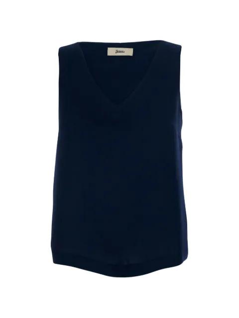 V-neck vest top by HERNO