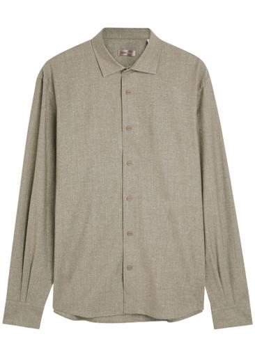 Wool and silk-blend overshirt by HERNO