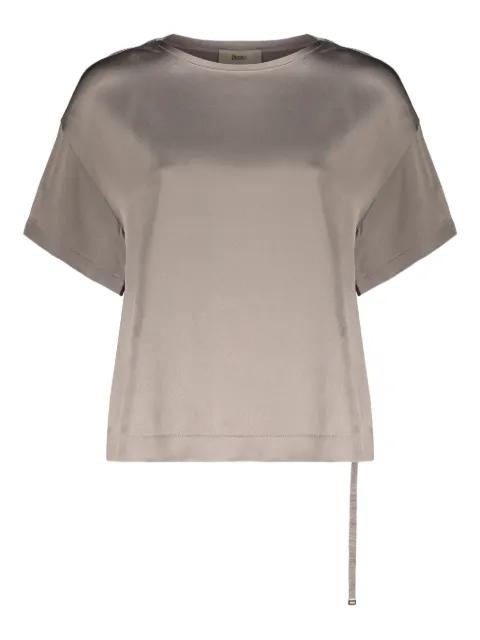 asymmetric short-sleeve blouse by HERNO