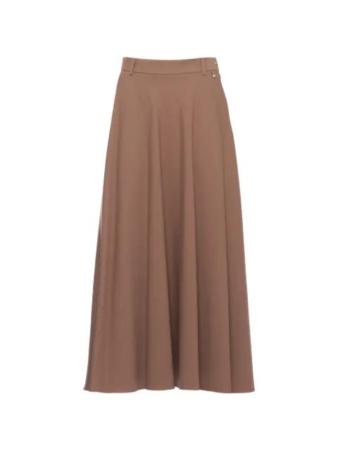 belt loops slit skirt by HERNO