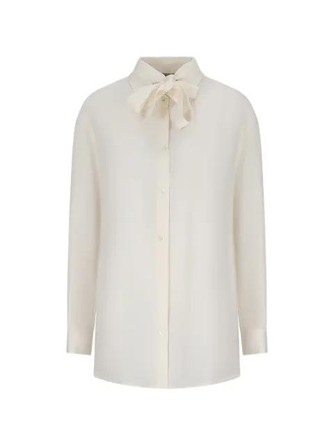 bow-detail shirt by HERNO