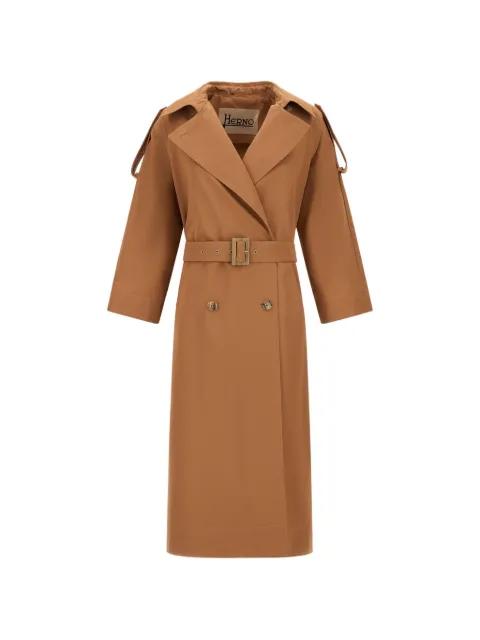 button belted jacket by HERNO