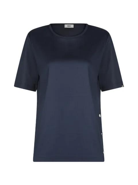 button-detail T-shirt by HERNO