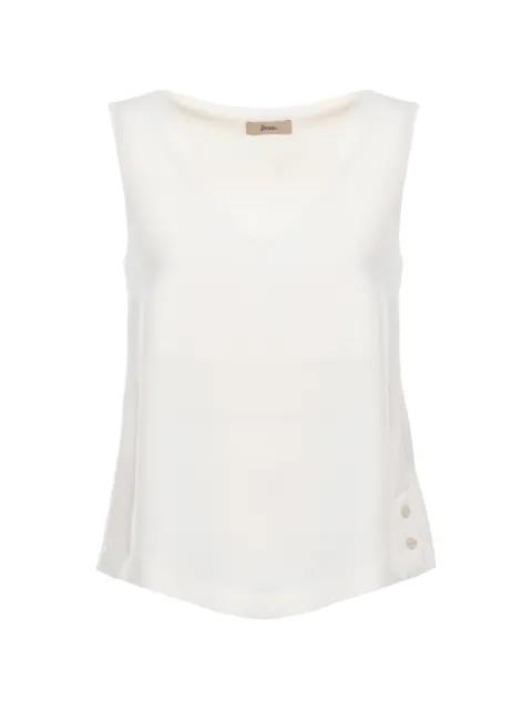 button-detail vest by HERNO