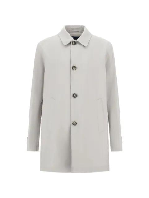 button-down 3-layers wool coat by HERNO